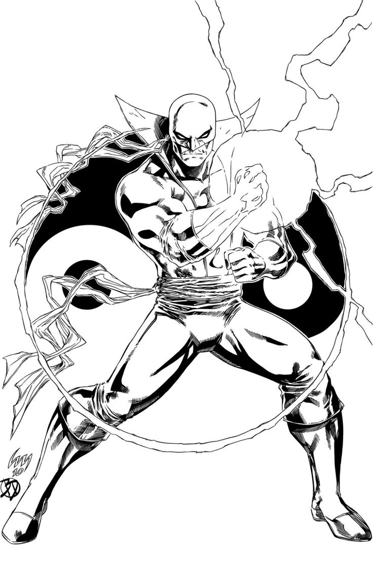 iron fist-kleurplaat-gratis-1