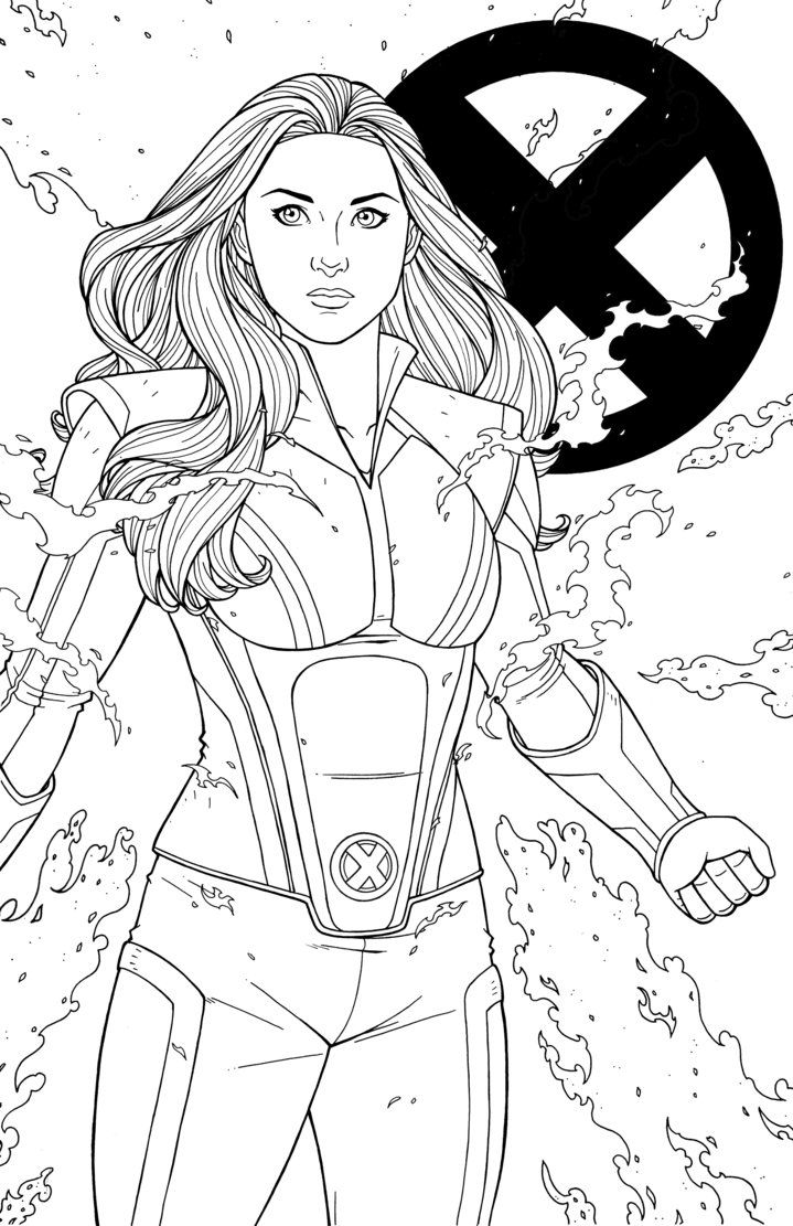 jean grey-kleurplaat-gratis-1