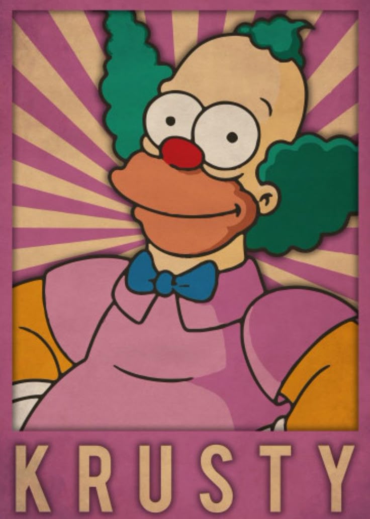 krusty de clown-kleurplaat-gratis-12