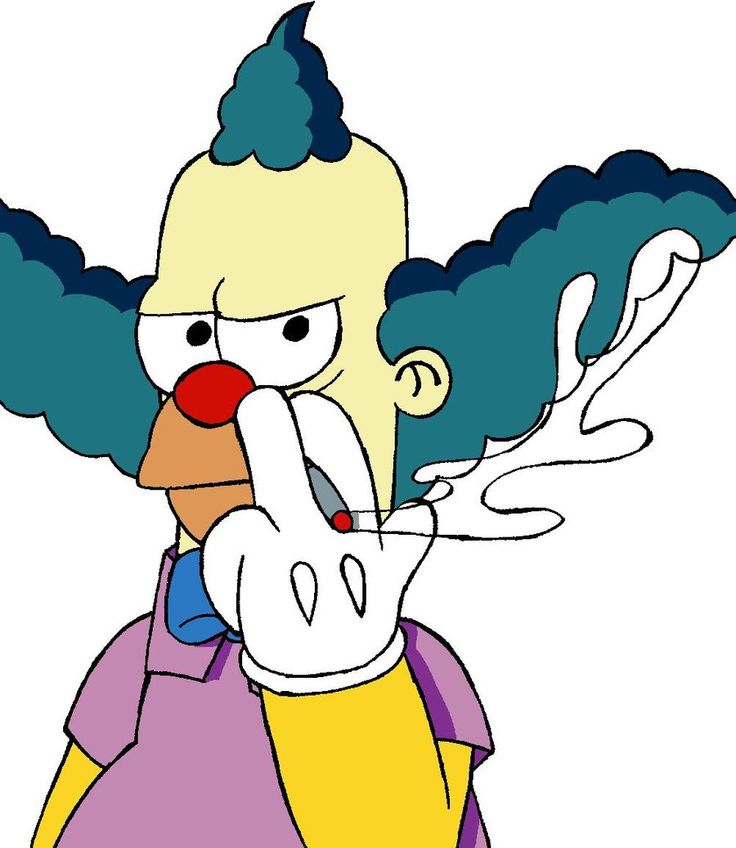 krusty de clown-kleurplaat-gratis-13