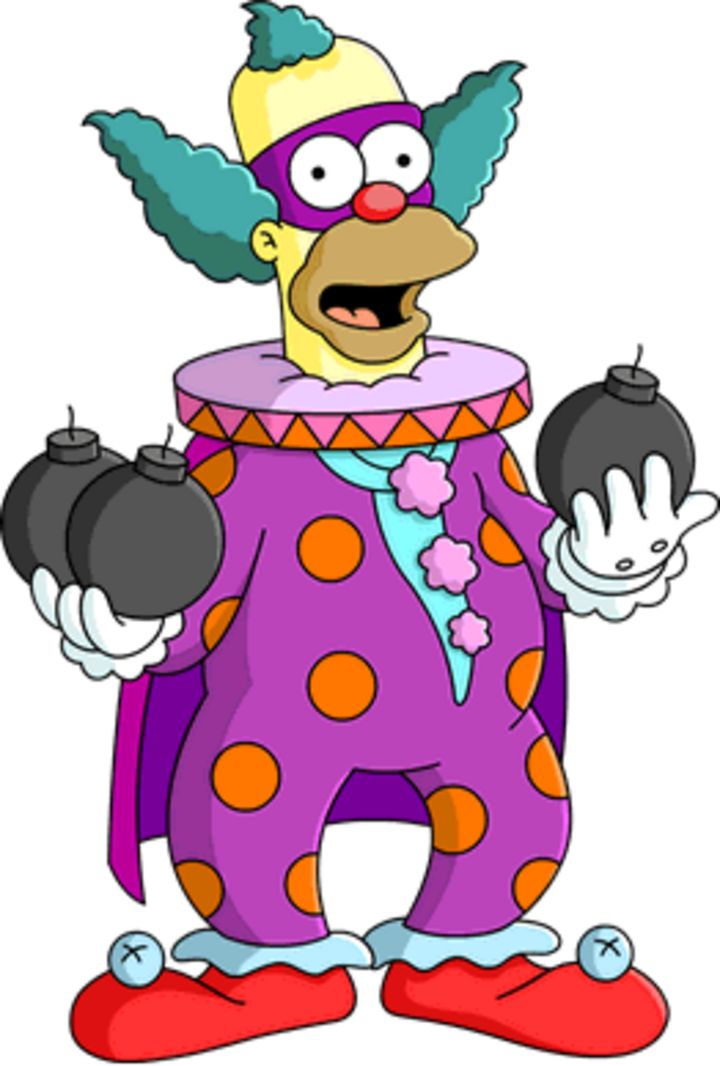 krusty de clown-kleurplaat-gratis-15