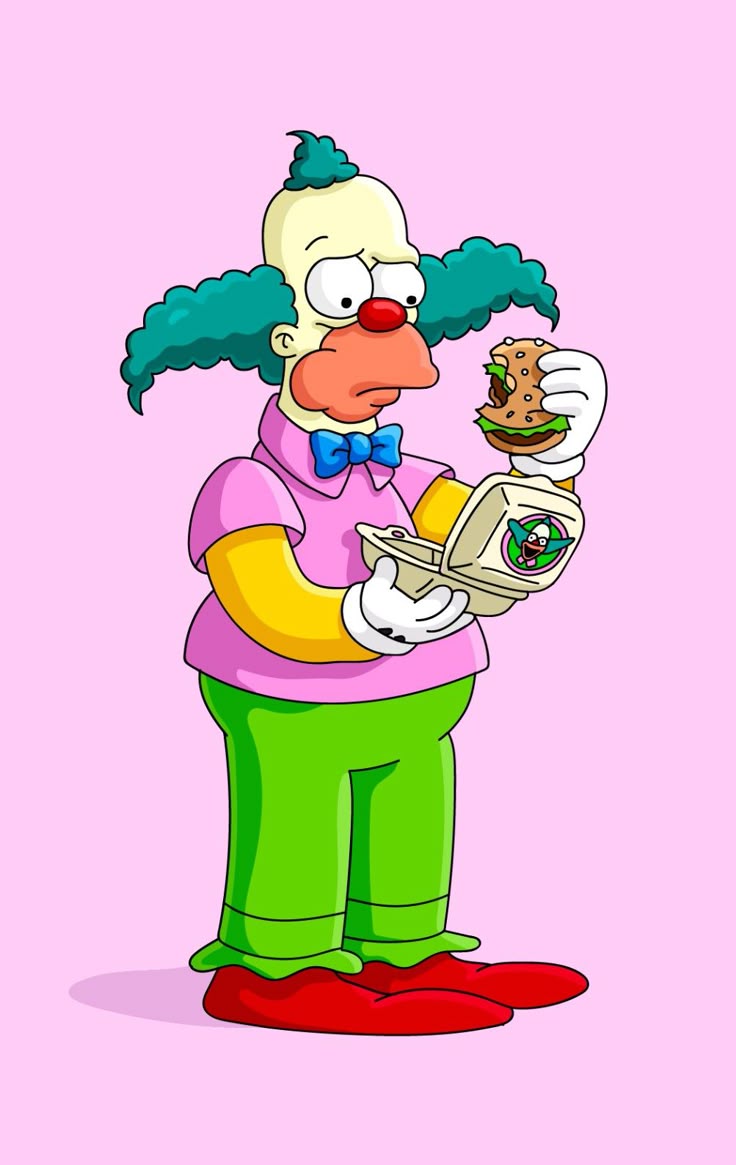 krusty de clown-kleurplaat-gratis-6