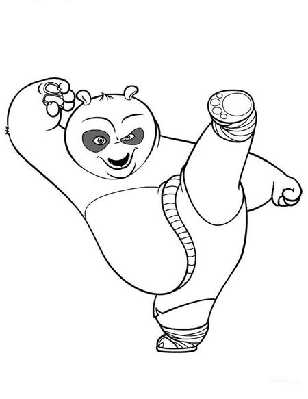 kung fu panda-kleurplaat-gratis-1