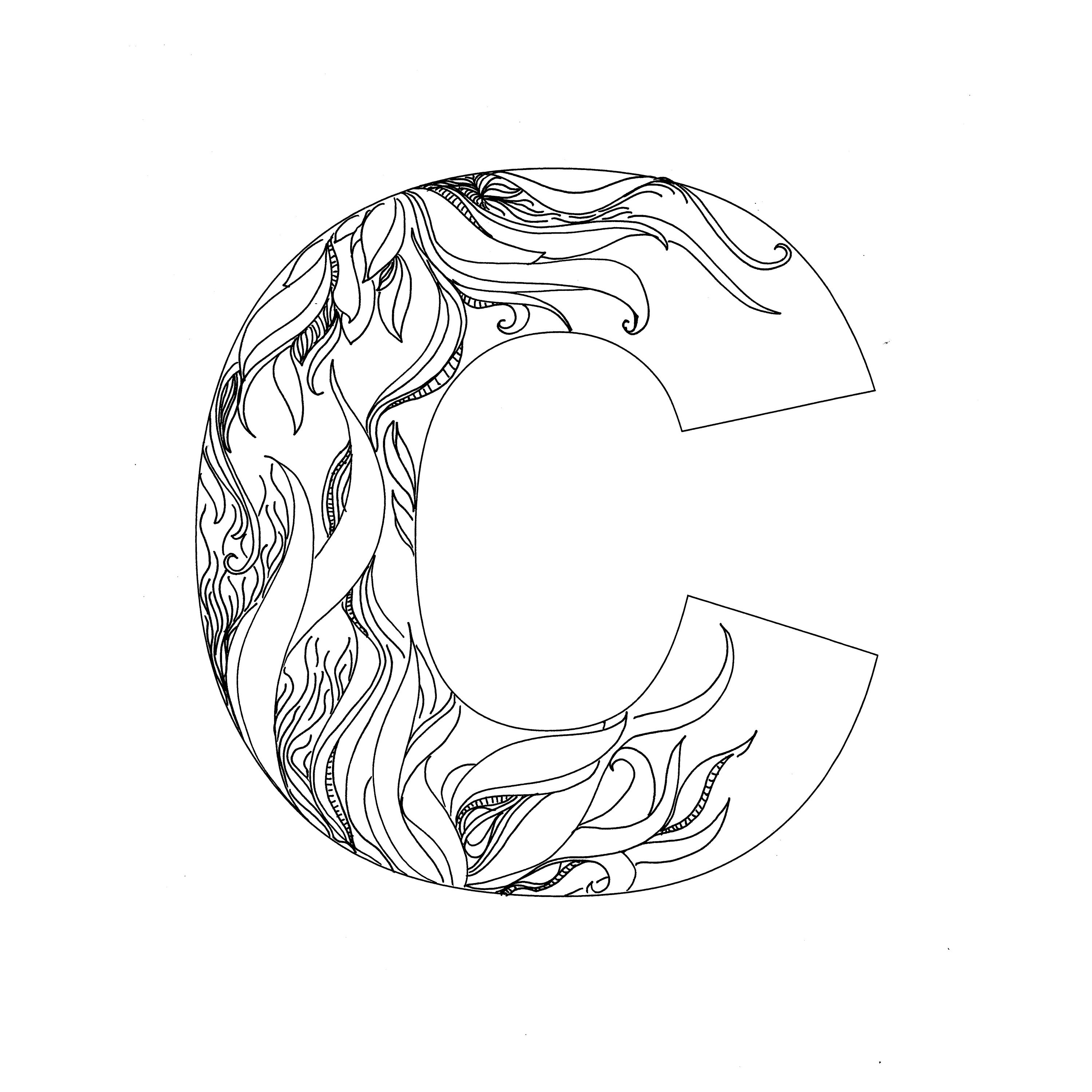 letter c-kleurplaat-gratis-14