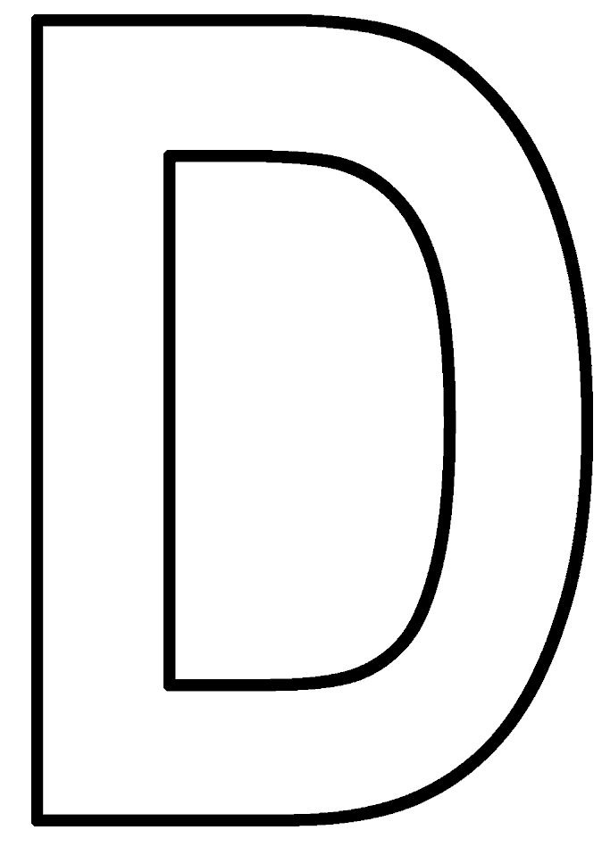 letter d-kleurplaat-gratis-1