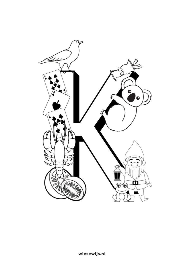 letter k-kleurplaat-gratis-6