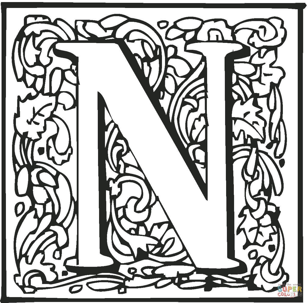 letter n-kleurplaat-gratis-12