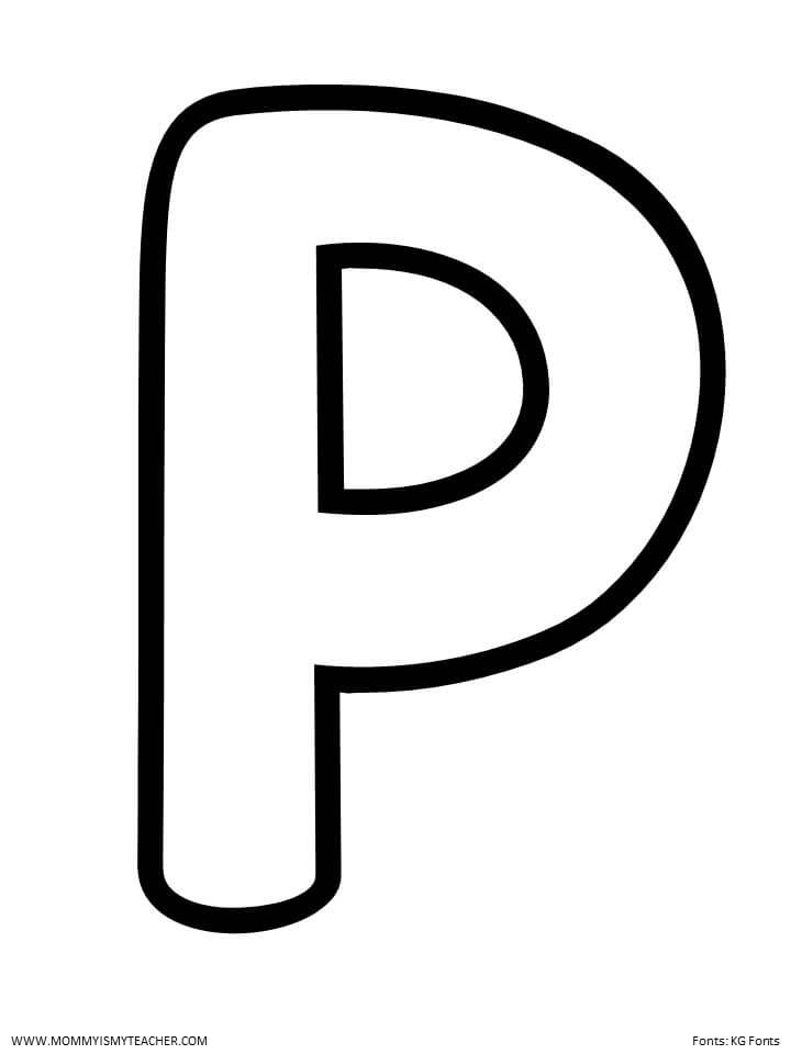 letter p-kleurplaat-gratis-2