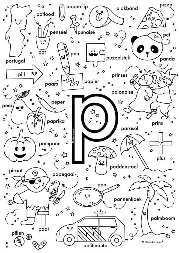 letter p-kleurplaat-gratis-5