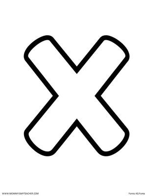 letter x-kleurplaat-gratis-3