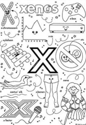 letter x-kleurplaat-gratis-9
