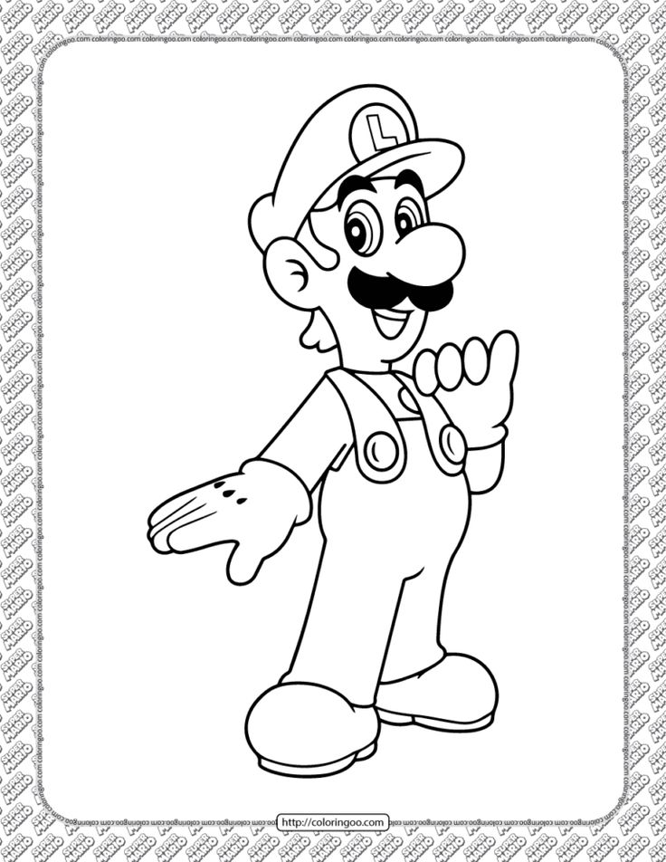 luigi-kleurplaat-gratis-2