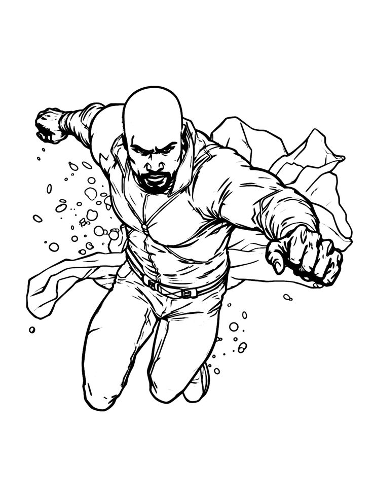 luke cage-kleurplaat-gratis-1