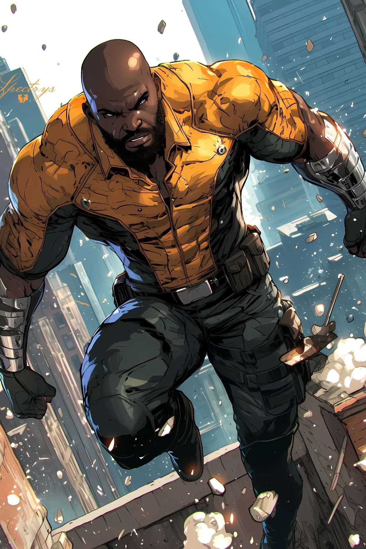 luke cage-kleurplaat-gratis-12