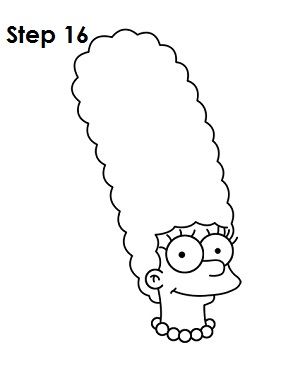 marge simpson-kleurplaat-gratis-3