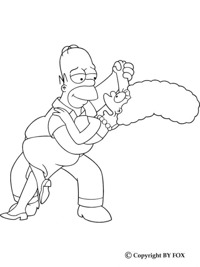marge simpson-kleurplaat-gratis-4