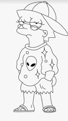 marge simpson-kleurplaat-gratis-7