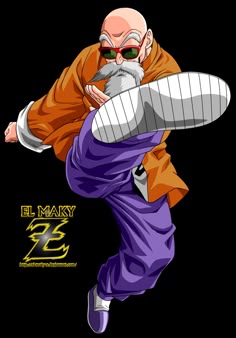 meester roshi-kleurplaat-gratis-9