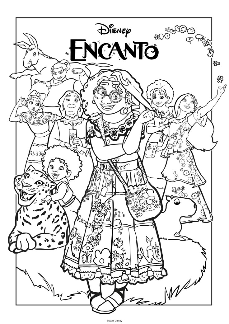 mirabel madrigal encanto-kleurplaat-gratis-10