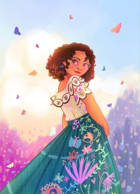 mirabel madrigal encanto-kleurplaat-gratis-13