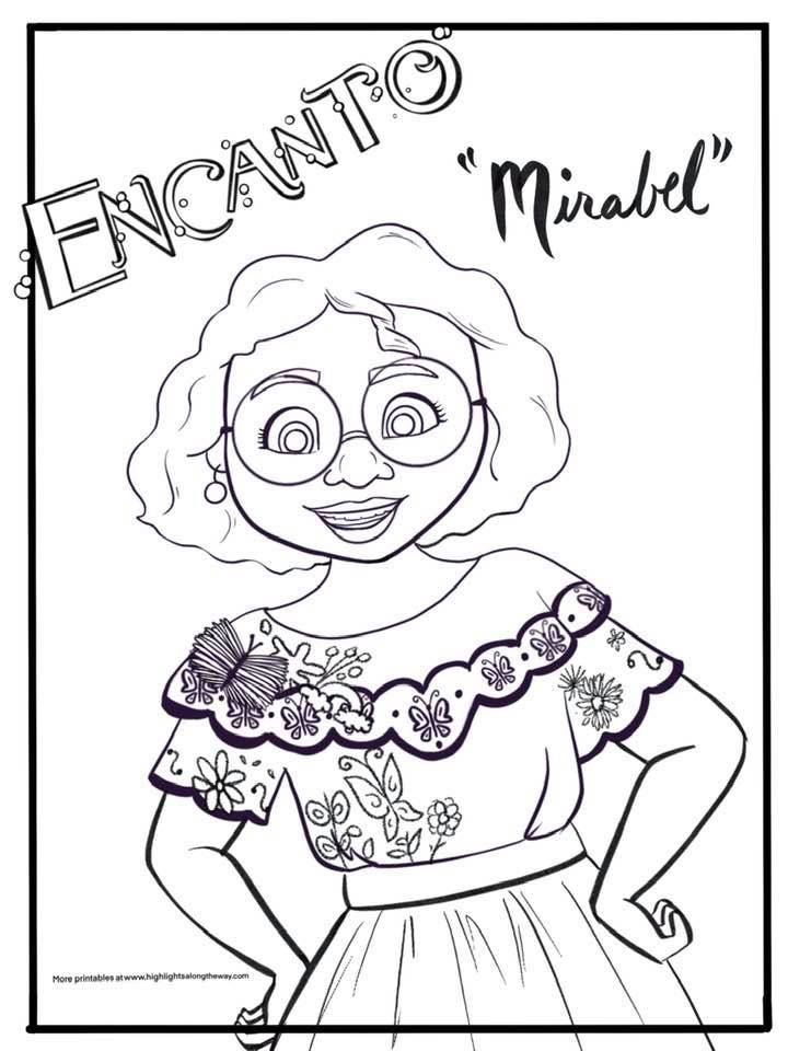 mirabel madrigal encanto-kleurplaat-gratis-6