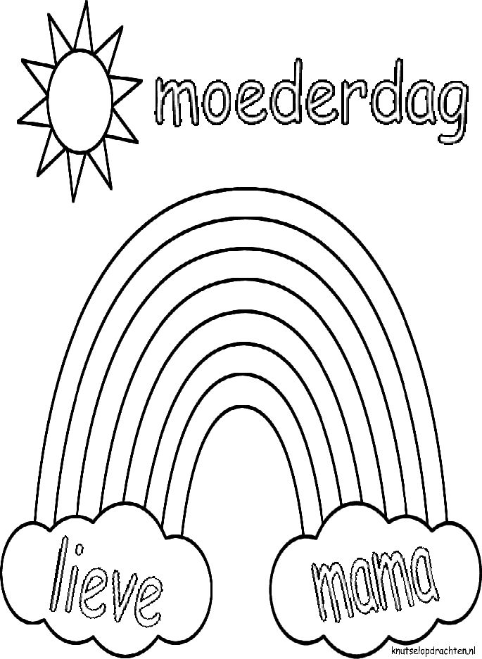 moederdag tweede zondag van mei-kleurplaat-gratis-6