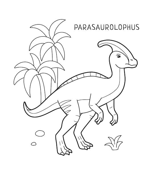 parasaurolophus-kleurplaat-gratis-1
