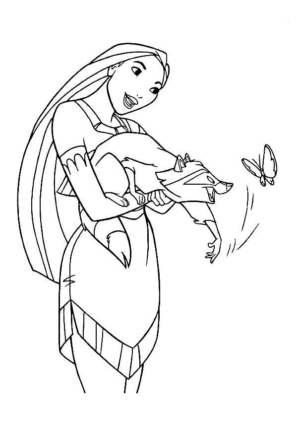 pocahontas-kleurplaat-gratis-1