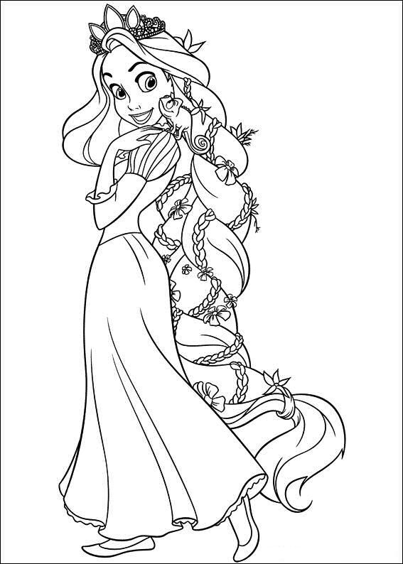 rapunzel tangled-kleurplaat-gratis-1
