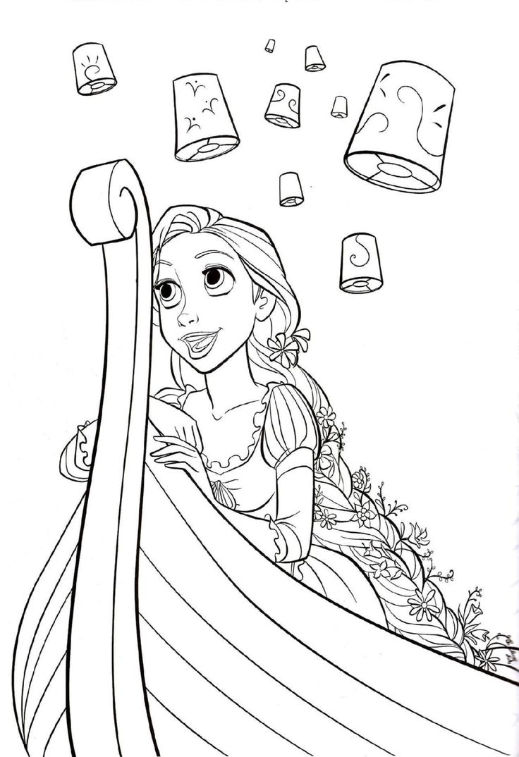rapunzel tangled-kleurplaat-gratis-2