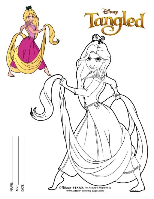 rapunzel tangled-kleurplaat-gratis-5