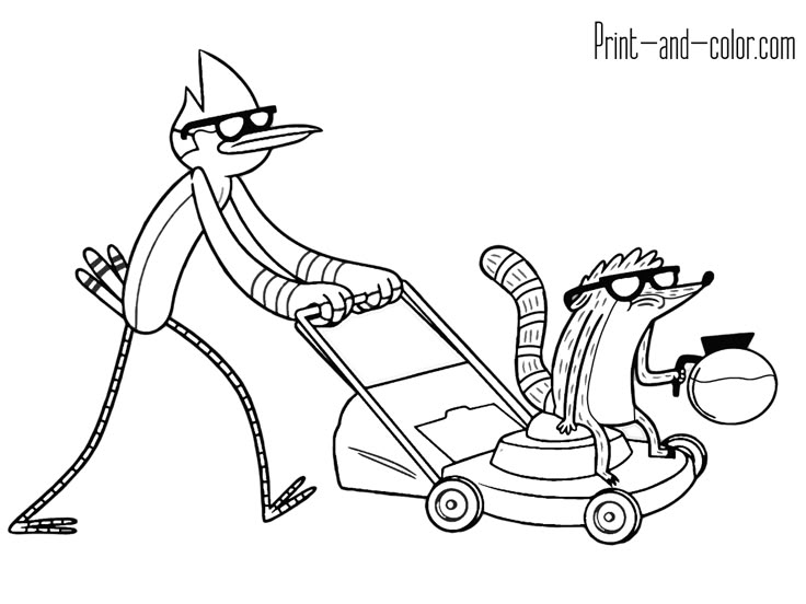 rigby-kleurplaat-gratis-13