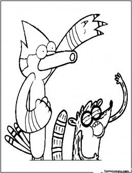 rigby-kleurplaat-gratis-3