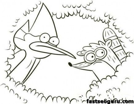 rigby-kleurplaat-gratis-4