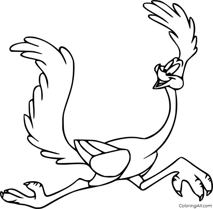 road runner-kleurplaat-gratis-3
