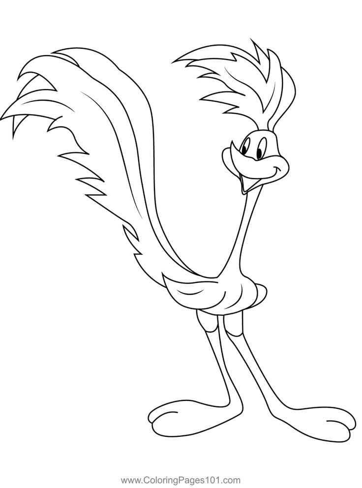 road runner-kleurplaat-gratis-4