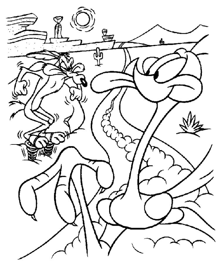 road runner-kleurplaat-gratis-7