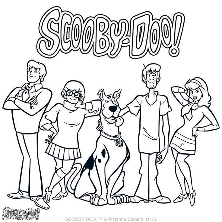 scooby doo-kleurplaat-gratis-2