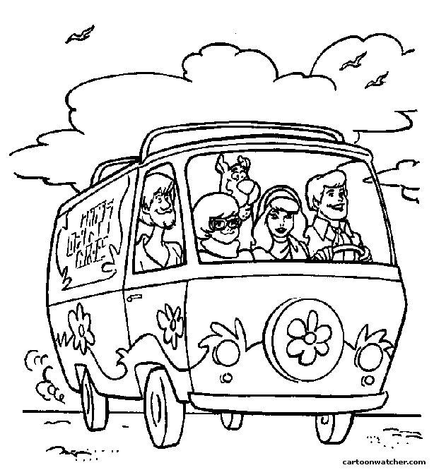 scooby doo-kleurplaat-gratis-5
