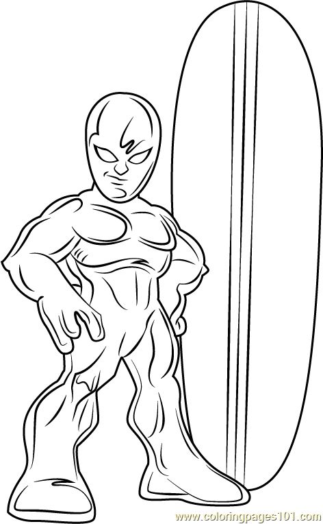 silver surfer-kleurplaat-gratis-1