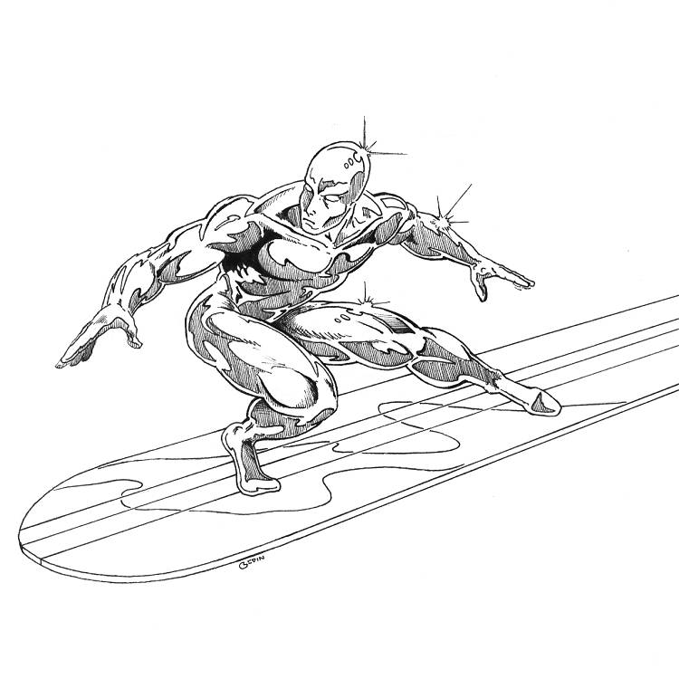 silver surfer-kleurplaat-gratis-14