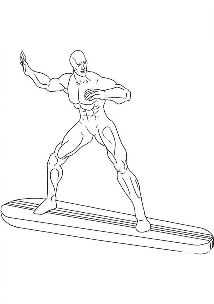 silver surfer-kleurplaat-gratis-2