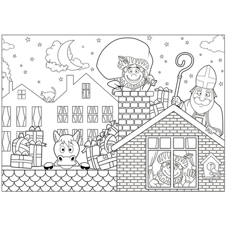 sinterklaasavond 5 december-kleurplaat-gratis-11