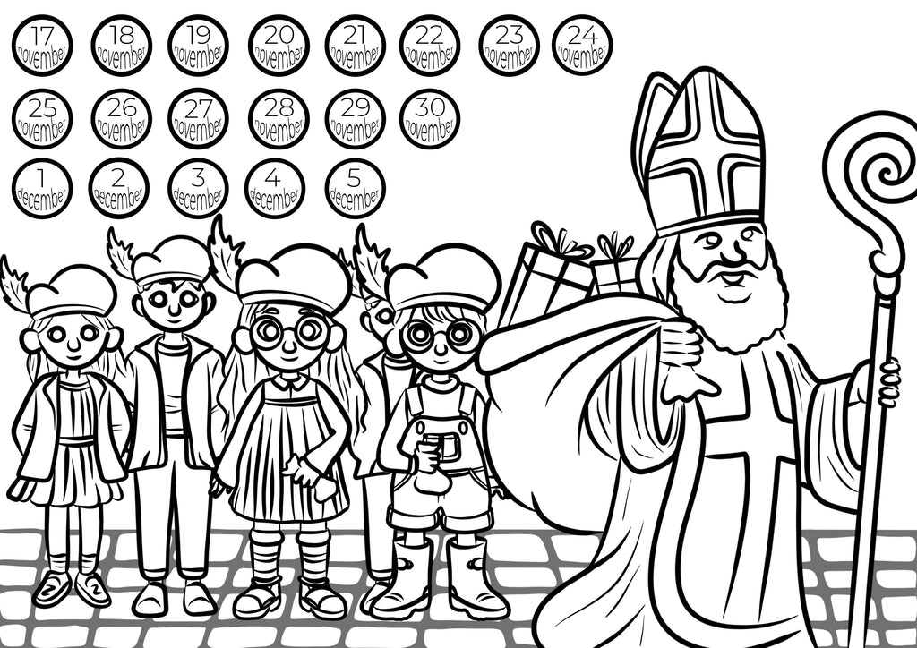 sinterklaasavond 5 december-kleurplaat-gratis-12