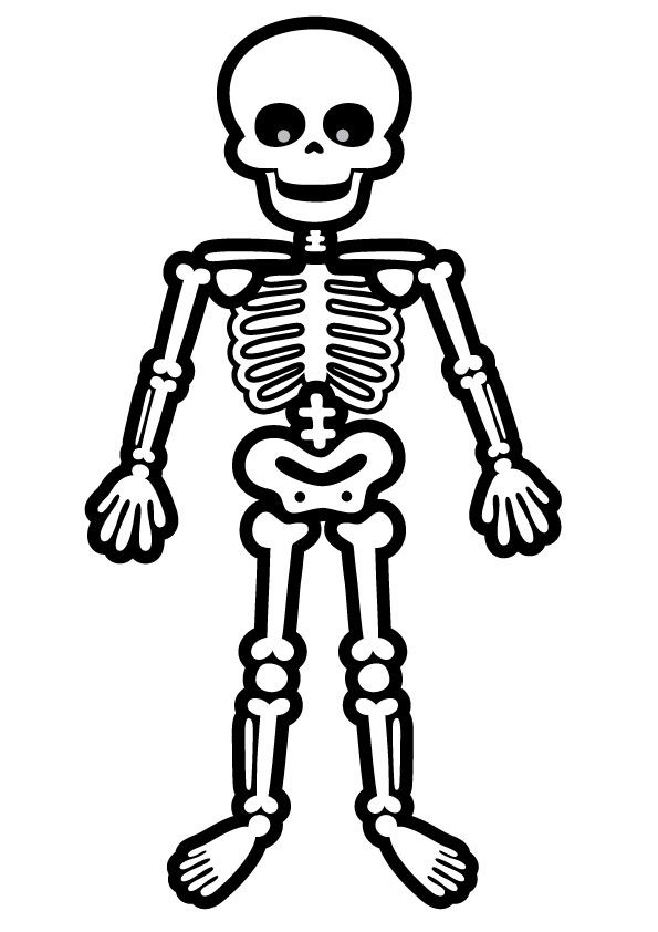 skeleton-kleurplaat-gratis-1