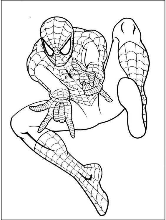 spider man-kleurplaat-gratis-1