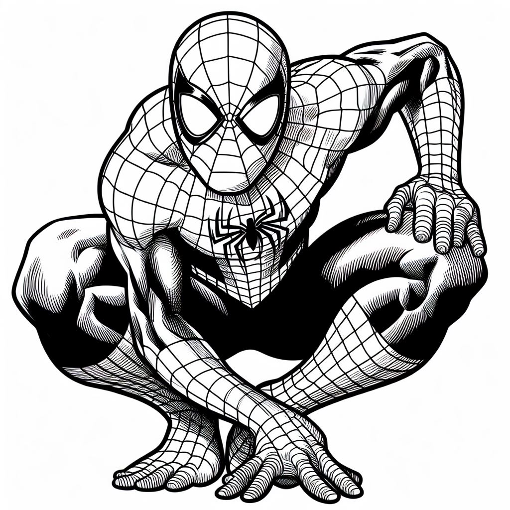 spider man-kleurplaat-gratis-14