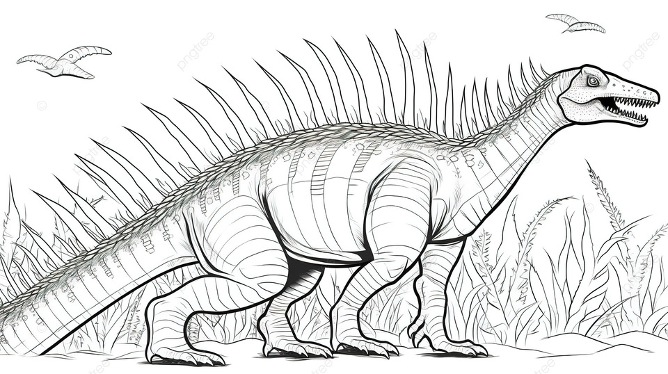 spinosaurus-kleurplaat-gratis-10