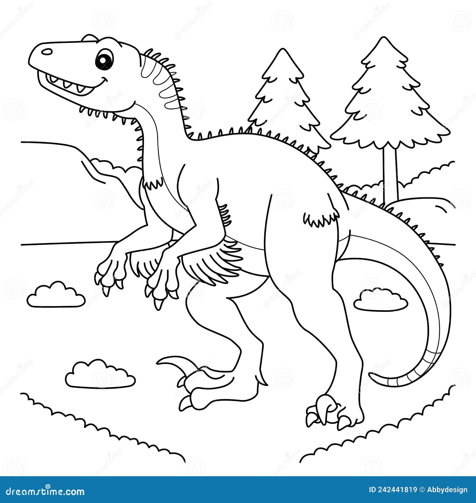 utahraptor-kleurplaat-gratis-6