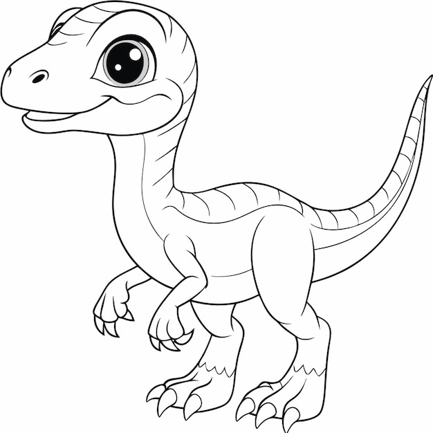 utahraptor-kleurplaat-gratis-8
